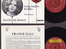 FRANCE GALL - LAISSE TOMBER LES FILLES - 45T. PAYS-BAS