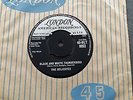 RARE UK 45RPM OF THE DELICATES, BLACK AND WHITE THUNDERBIRD ON LONDON, MINT