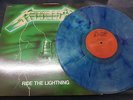 Metallica Ride the Lightning Limited Bennett Green Cover Blue Marbled Vinyl
