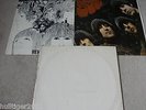 THREE 3 X THE BEATLES LP VINYL RECORDS WHITE ALBUM REVOLVER RUBBER SOUL