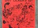 SHITLICKERS-CRACKED COP SKULLS 45 1982 RED SLEEVE KBD PUNK RARE ANTI CIMEX OG