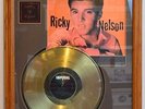 Ricky Nelson Gold Plated Collector Edition Vinyl Record