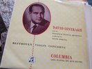 David Oistrakh, Ehrling: Beethoven: Violin concerto. 1950s 33CX 1194 ed1 NO SAX