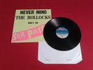 SEX PISTOLS LP NEVER MIND THE BOLLOCKS TRACKS ON BACK 1ST 1000 V2086 A3/B2 EX
