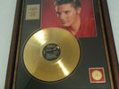 Elvis Presley 24 Kt real Gold Plated Framed Record( number one hits)