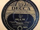 LOUIS ARMSTRONG - Kiss of Fire / I'll walk alone- 78rpm 10