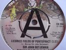 SIR JOHN BETJEMAN   LICORICE FIELDS OF PONTEFRACT ** 1974 CHARISMA 45 DEMO