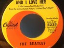 BEATLES 45 AND I LOVE HER IF I FELL SCRANTON EAST COAST 5235
