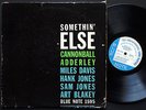 CANNONBALL ADDERLEY Somethin' Else LP BLUE NOTE 1595 EAR MONO W.63rd Miles Davis