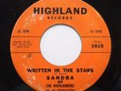 SANDRA & HIGHLANDERS 45 Written in the stars / What's left HIGHLAND Doowop e0509