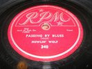 Howlin' Wolf - Passing By Blues / Crying At Daybreak - 78 RPM 340
