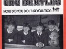 The Beatles US 45 How Do You Do It / Revolution with Picture Sleeve Blue Vinyl
