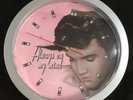 ELVIS Presley Large Wall Clock ELVIS ON TRAIN HANDS ON HEAD