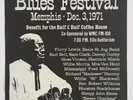 Original 1971 Memphis Blues Furry Lewis Concert Poster Fred McDowell Bukka White