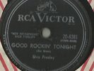 Rockabilly 78 Rpm Record Elvis Presley Good Rockin' Tonight