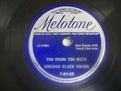 78rpm: Chicago Black Swans (Big Bill) On Melotone 7 04 65 Blues Jazz 78 Chicago