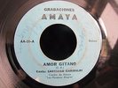 SANTIAGO GARIBALDI Amor gitano PANAMA 45rpm 7