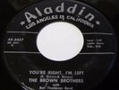Rockabilly 45 BROWN BROTHERS 