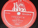 CARLO ZECCHI, piano PLAYS LISZT / TICCIATI RARE BRAZIL CETRA 12”, 78 RPM