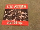 UK Subs - 'Riot 98 Ep' (Very Rare Picture Sleeve Red Vinyl 7