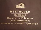 BEETHOVEN QUARTET IN F MAJOR RASOUMOVSKY BUDAPEST STRING QUARTET HMV DB1660-1663