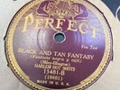 HARLEM HOT SHOTS BLACK AND TAN FANTASY PERFECT 78 MILLS BLUE RHYTHM BAND