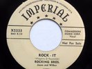 ROCKING BROS 45 ROCK IT / Behind the sun IMPERIAL (INSTS) VG++ DJ R&R Dm376