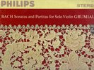 BACH Sonatas & Partitas for Solo violin / GRUMIAUX Philips PHS-2-900  NM / NM-