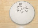 PETE PHIPPS THE GLITTER BAND GARY GLITTER SIGNED DRUMHEAD