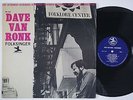 DAVE VAN RONK Folksinger STUNNING  US LP Rudy Van Gelder RVG PRESTIGE folk blues