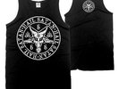 Hail Satan -  Occult Baphomet - Wifebeater / Tank Top,Satanic Pentagram Art,666