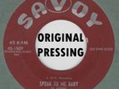 ROCKABILLY ORIG: WERLY FAIRBURN - Speak To Me Baby/My Heart's on Fire SAVOY