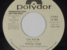 70s Soul 45 - Crystal Clear - Stay With Me - Polydor - VG+ mp3 - promo