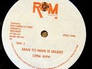 LITTLE JOHN Man To Man Is Unjust / FREDDIE MCGREGOR Rock This Session ROOTS 12