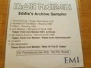 Iron Maiden Promo Sampler Eddie's Archive EMI UK rare acetate