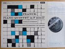 DECCA SXL 2278 WB Franck piano quintet Vienna Philharmonic Q. Clifford Curzon