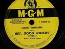 Hank Williams Hey Good Lookin -  My Heart Would Know - Play Graded Excellent