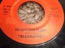 Rare Northern Soul  Elllusions You Didn't Have To Leave Lamon
