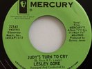 M-  TEEN GIRL 45 PROMO LESLEY GORE / JUDY'S TURN TO CRY / MERCURY 72143