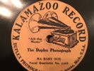 Kalamazoo Record 268 MA BABY SUE   78 rpm  circa 1906  E