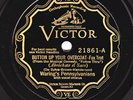 Victor #21861: Waring's Pennsylvanians play Button Up Your Overcoat/Lucky Star E