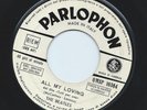 THE BEATLES : ALL MY LOVING + THANK YOU GIRL  (ITALIAN 7