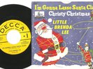BRENDA LEE, I'M GONNA LASSO SANTA CLAUS 45 RPM w/Picture Sleeve, ORIGINAL 1956