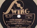 78rpm – Django Reinhardt and Hot Club of France QHCF – Blue Lou – Swing 259 – E+