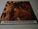 PETE BURNS DEAD OR ALIVE  HAND SIGNED LP SLEEVE SOPHISTICATED BOOM BOOM