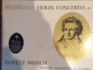 Beethoven: Violin Concerto Heifetz Munch BSO Living Stereo Shaded Dog