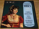 MARIA CALLAS PUCCINI TOSCA GOBBI STEREO HMV GOLD LABEL WHITE ANGEL SAN 149 LP