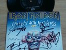 IRON MAIDEN - CAN I PLAY WITH MADNESS -  FULLY SIGNED 7