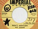 LEW WILLIAMS Don’t Mention My Name IMPERIAL 45 rockabilly bopper VG+ 7”