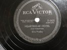 Vintage Elvis Presley Heartbrake Hotel 78 Record
